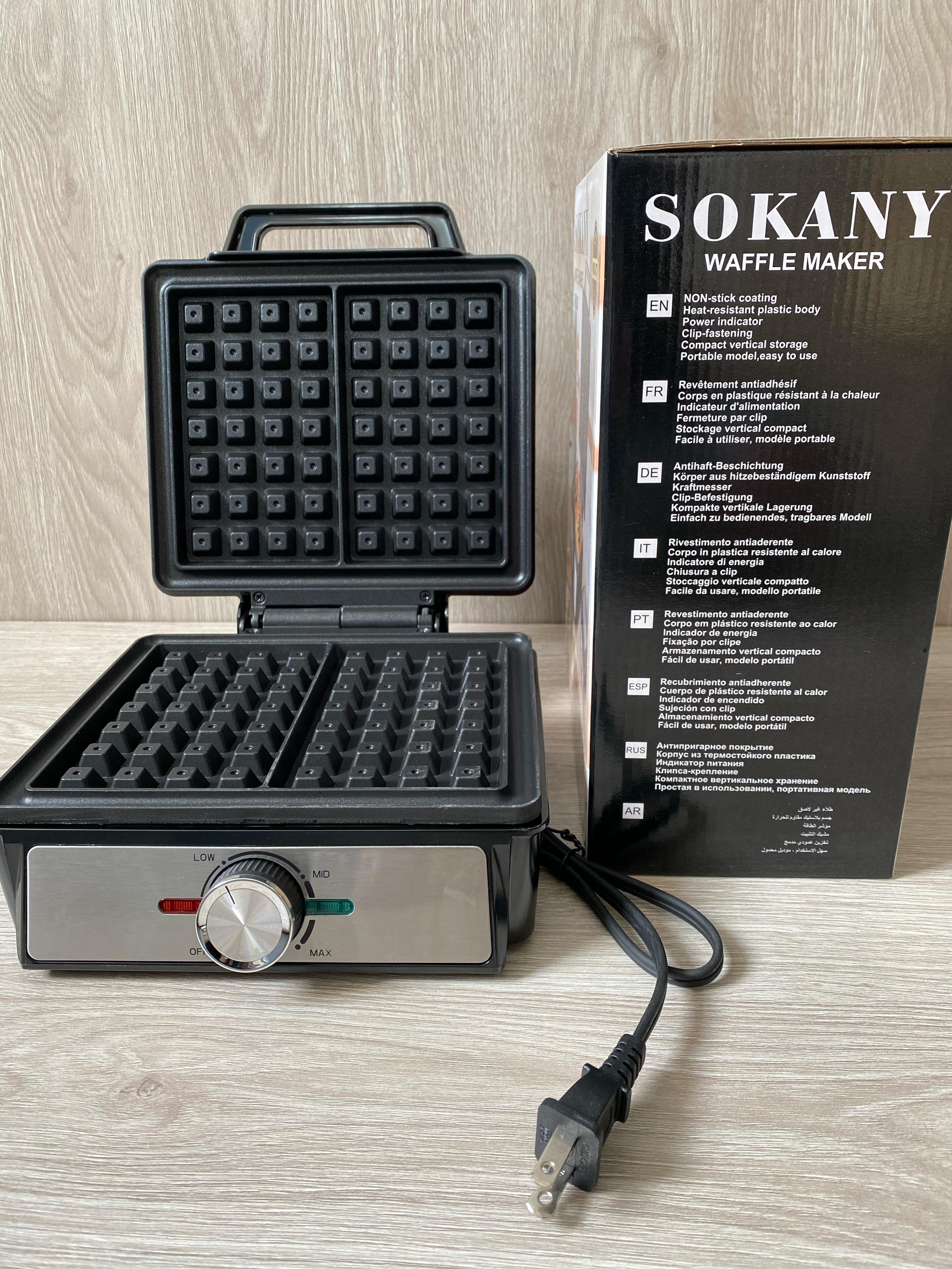 Wafflera Sokany SK906 para Waffles Caseros