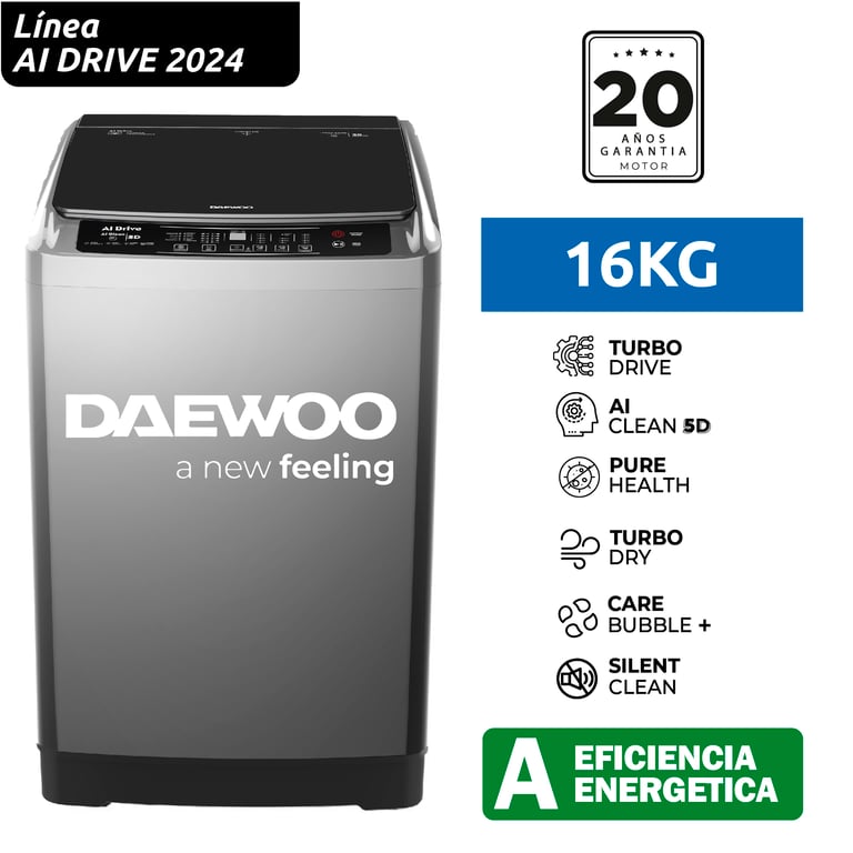 Lavadora DAWA 16 lbs modelo estándar en República Dominicana