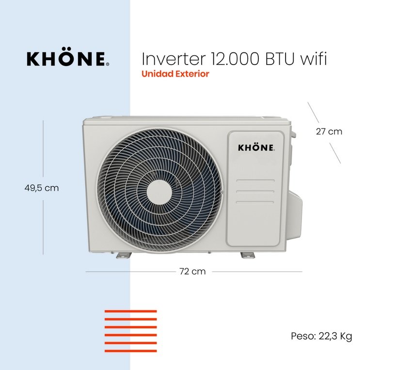 KES ECO Inverter 12,000 BTU Aire Acondicionado en República Dominicana