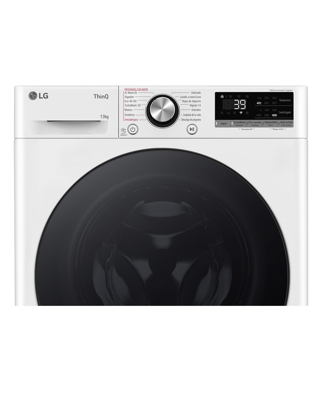 LG lavadora inteligente modelo 127 kg