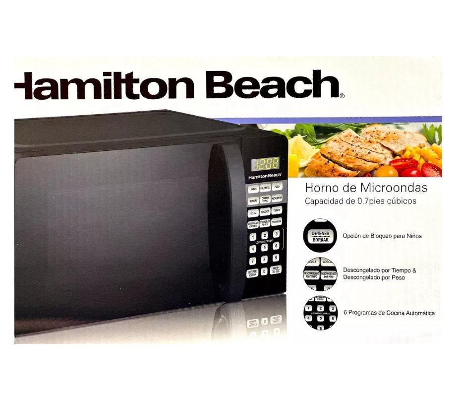 Microondas Hamilton Beach modelo estándar en República Dominicana