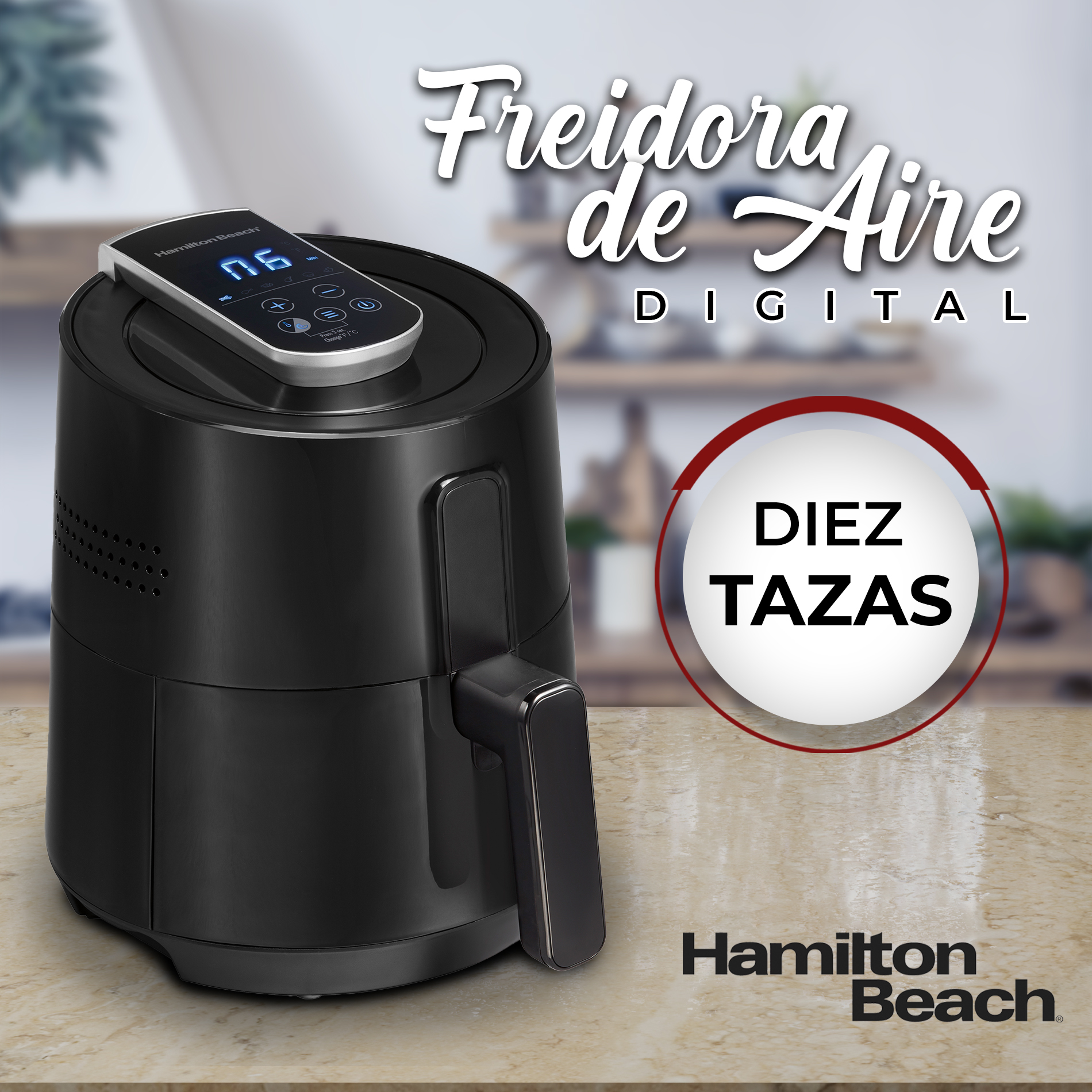 Freidora de aire Hamilton Beach modelo 35050 en República Dominicana