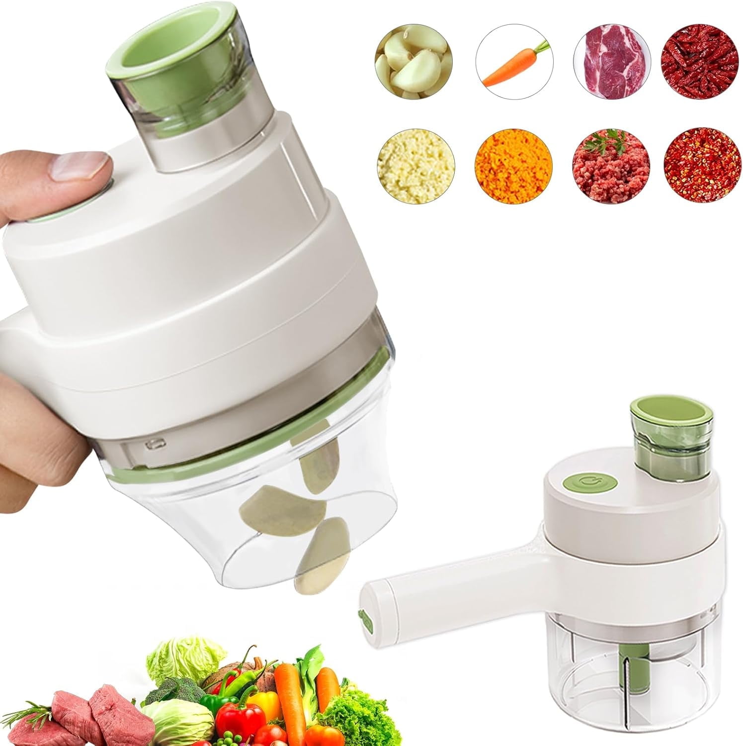 PICADORA ELÉCTRICA MANUAL PARA VERDURAS PICADORA