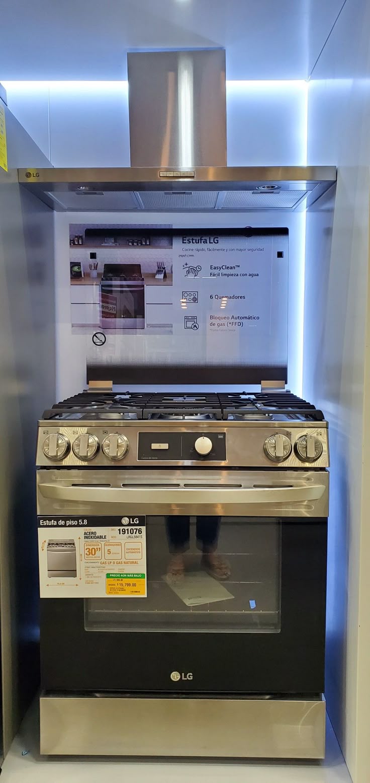 Estufa Gris Marca Modelo en República Dominicana