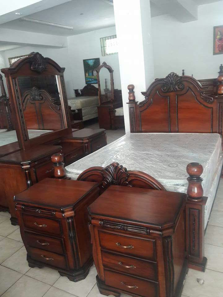 Caoba Juego de Muebles de Habitación