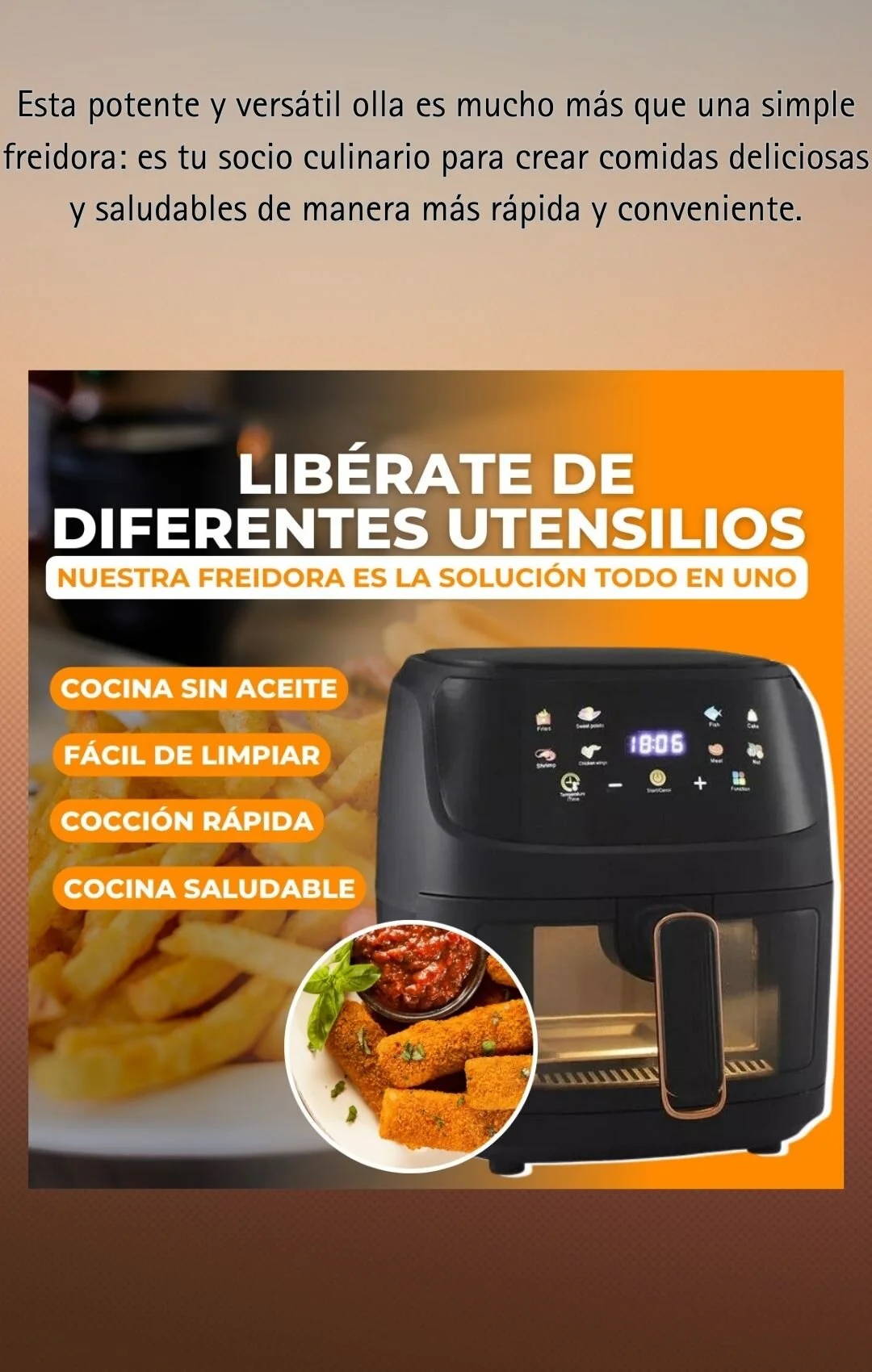 Freidora de aire Philips HD9252 en República Dominicana