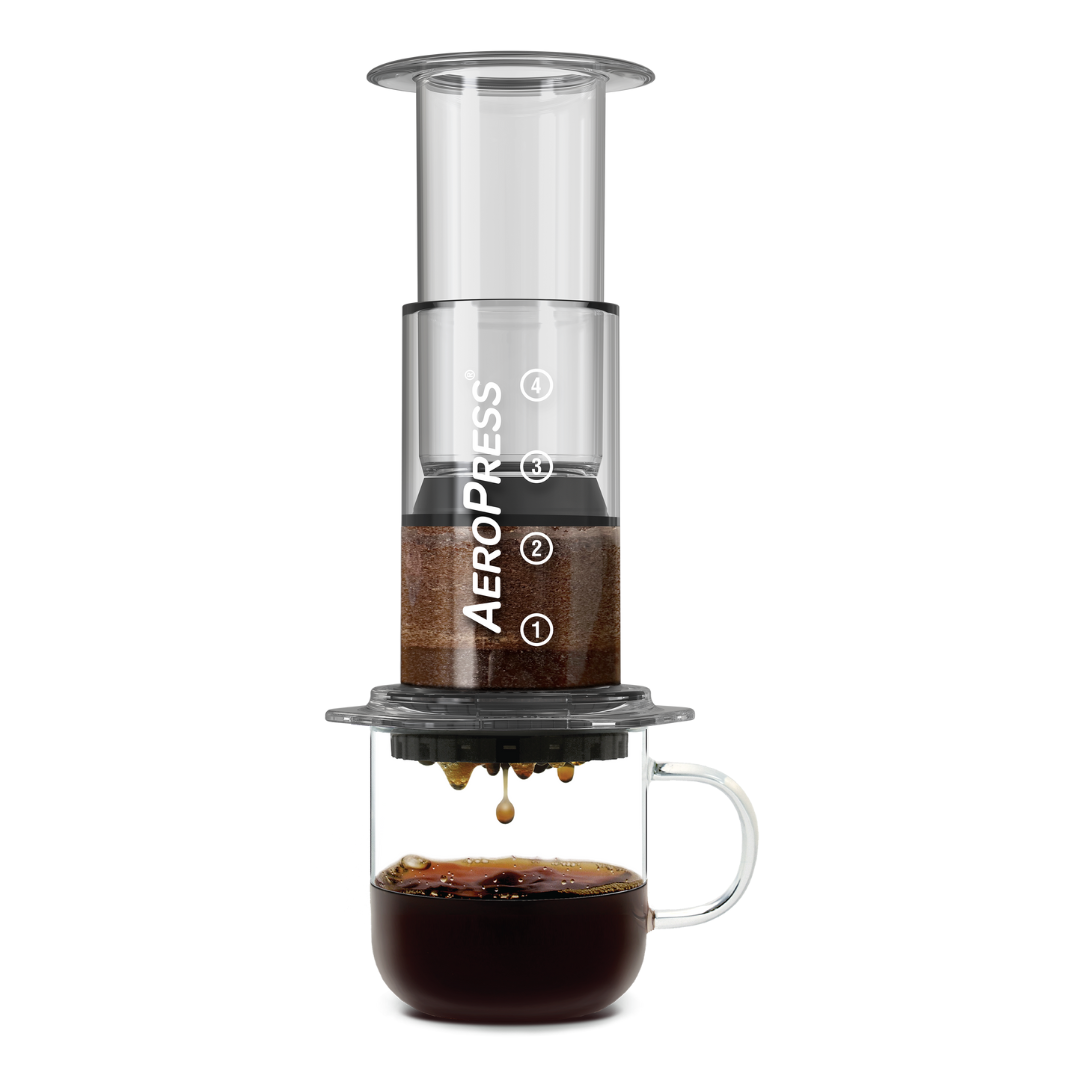 AeroPress Cafetera Transparente Modelo Original en República Dominicana