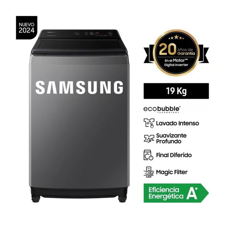 Lavadora automática Samsung modelo clásico en República Dominicana