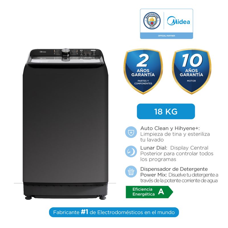 Midea Lavadora Modelo 18L en República Dominicana