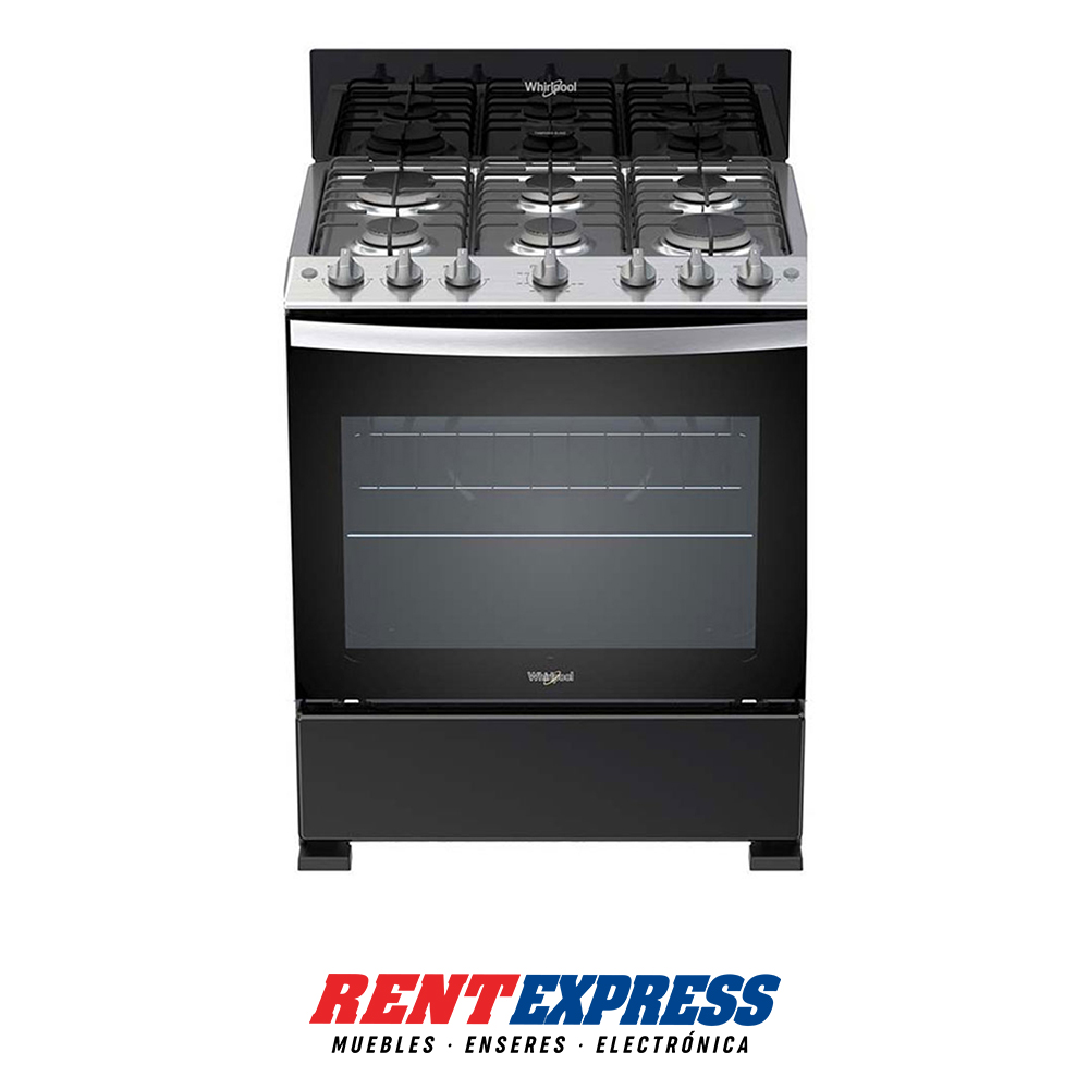 Estufa Whirlpool 30'' 6 Hornillas