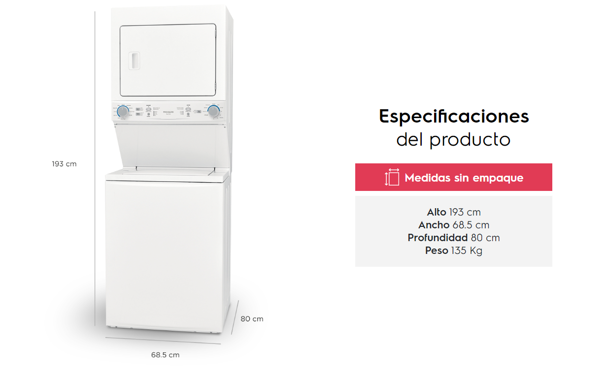 Frigidaire FEX831CS0 Torre Lavado Compacta