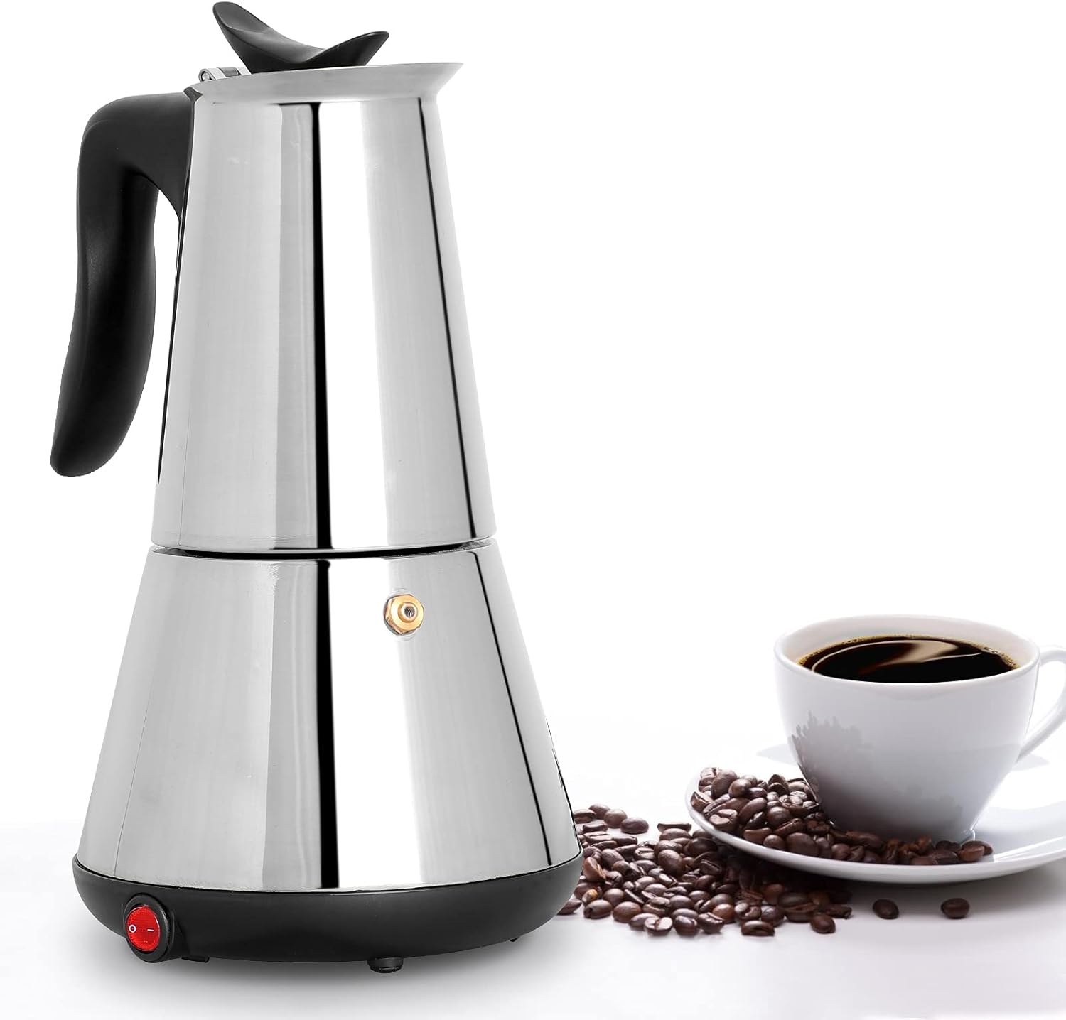 Cafetera eléctrica acero inoxidable en República Dominicana