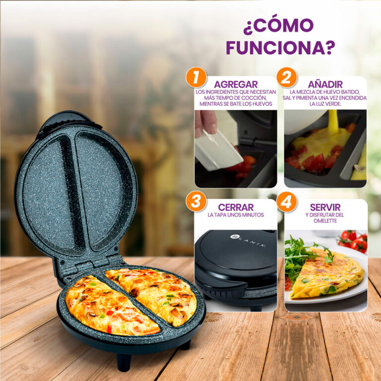 Tostadora y omeletera para cocina