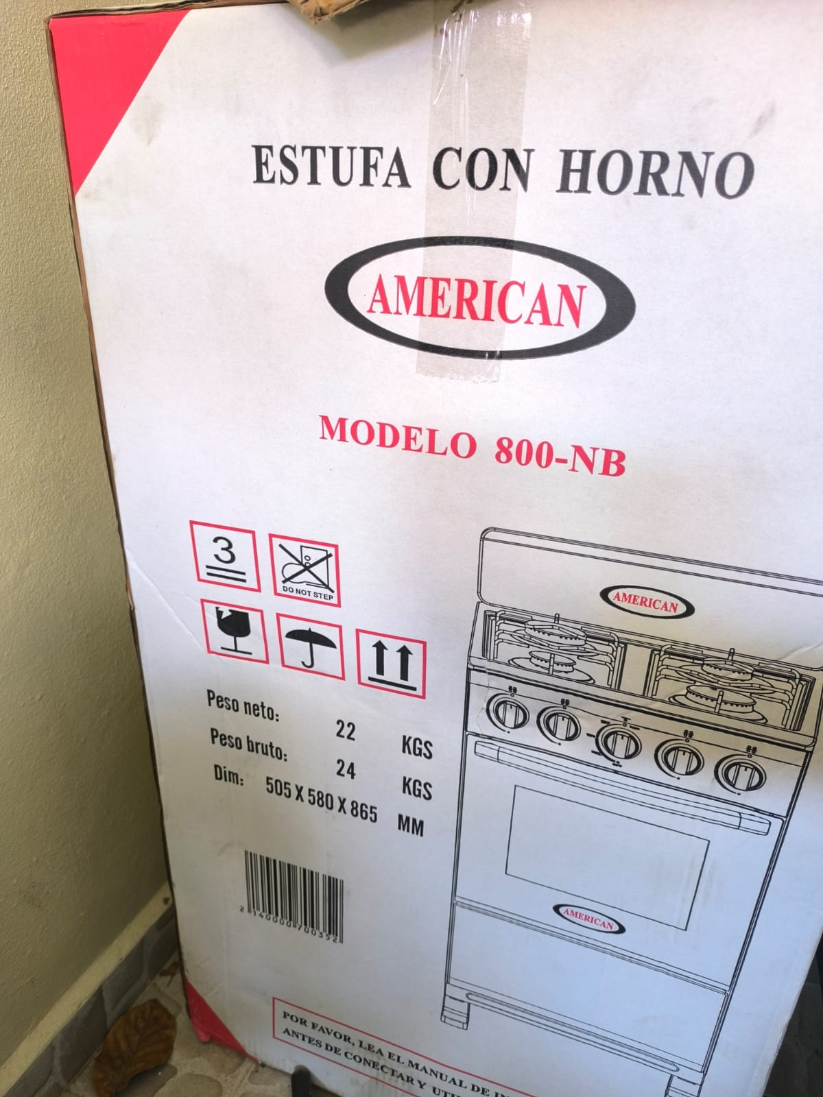 Estufa TEC Piso Modelo 24 4 Hornillas