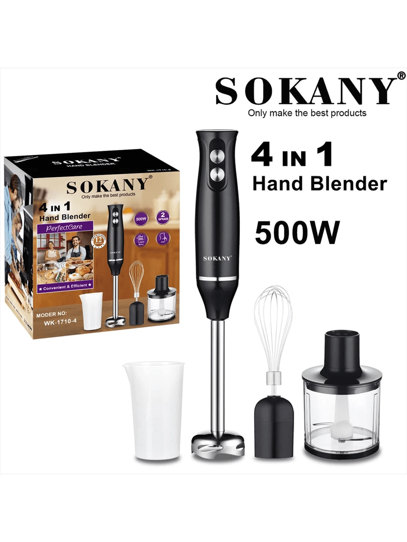 Sokany batidora de mano eléctrica