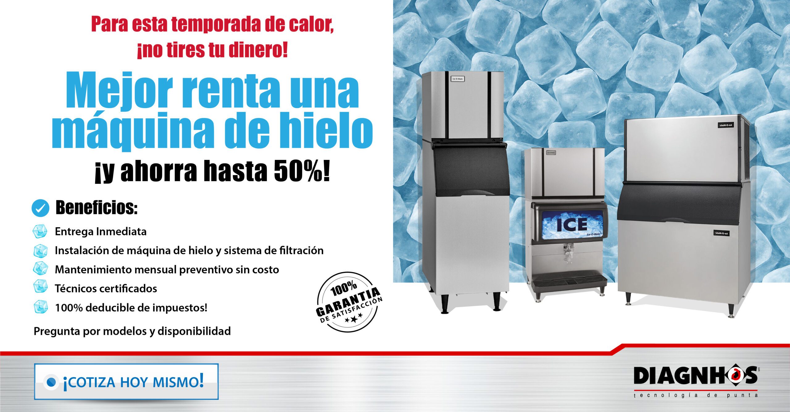 Máquina de hielo HomeTech modelo HX-120 en República Dominicana