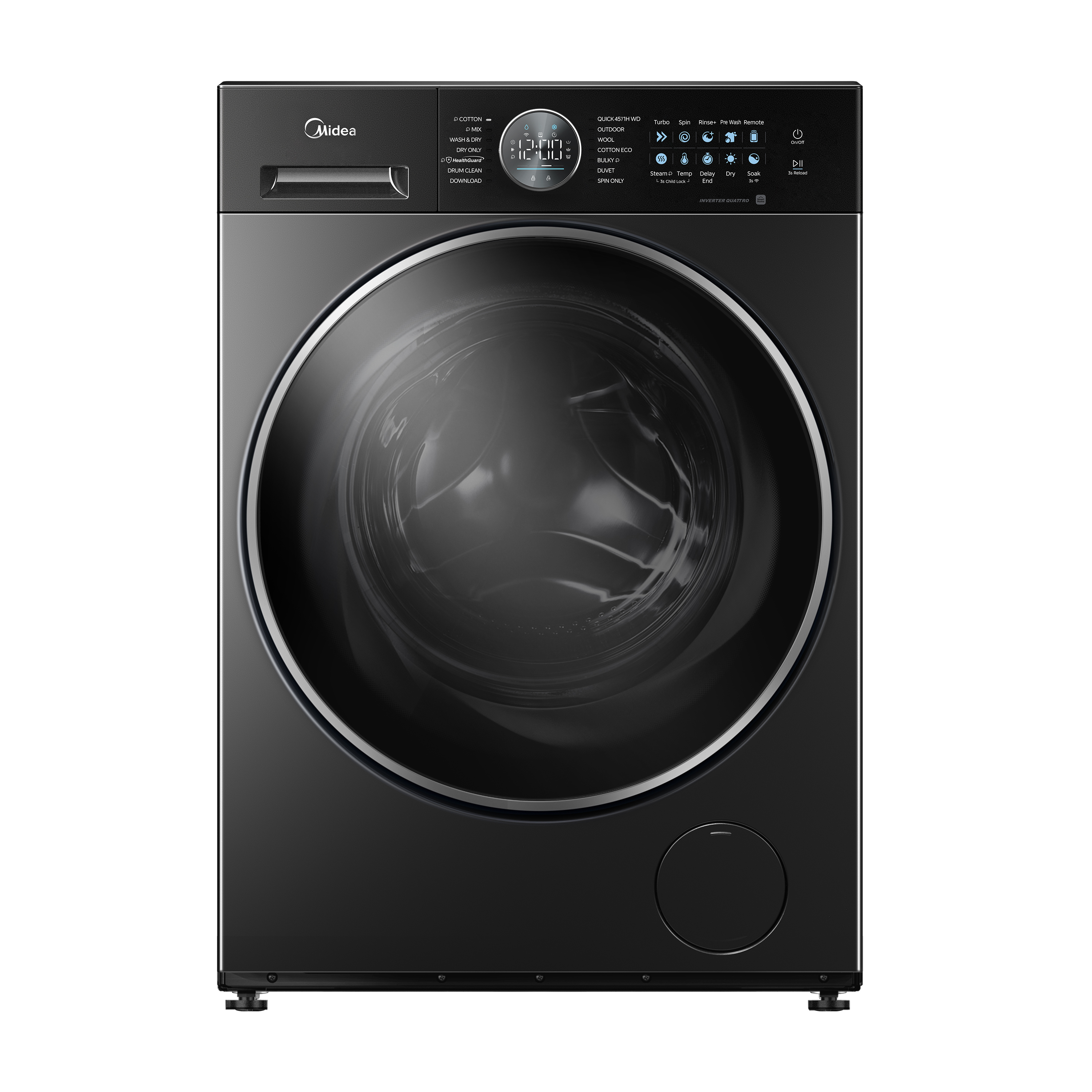 MIDEA Lavadora Secadora WiFi Modelo 15KG en República Dominicana
