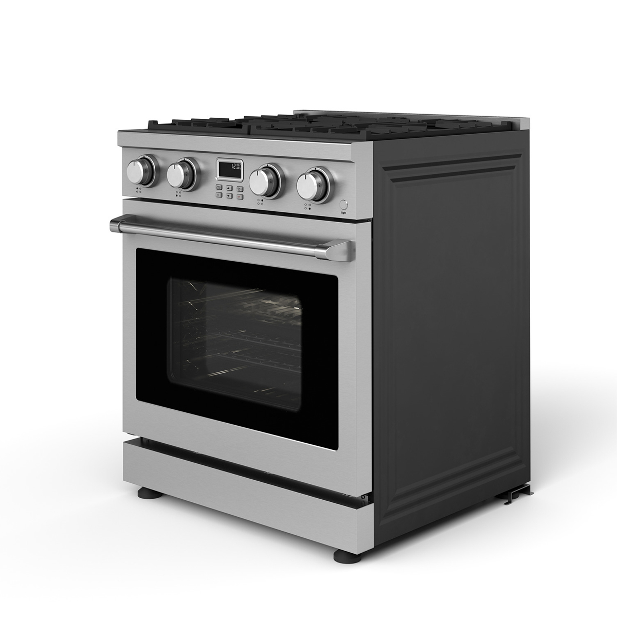 Mabe Estufa Gas 4 Quemadores Acero Inox
