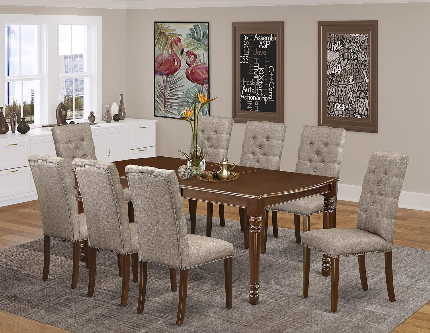 Comedor Caoba Modelo Clásico en República Dominicana