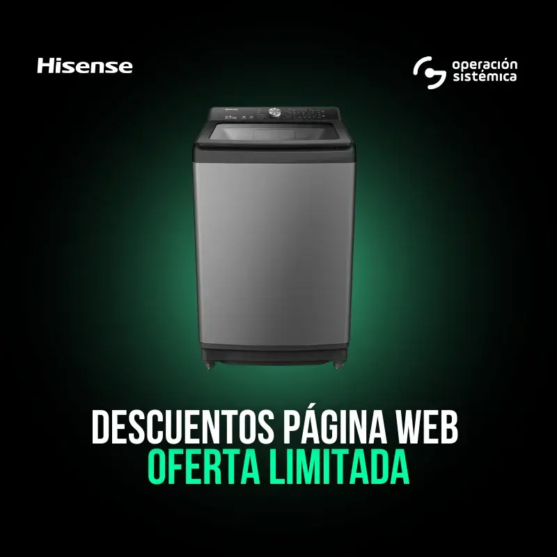 Hisense Lavadora Modelo 44 Libras en República Dominicana