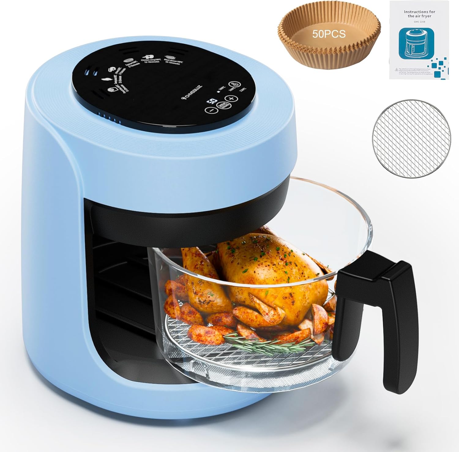 Cocina eléctrica aire con ventana vidrio en República Dominicana