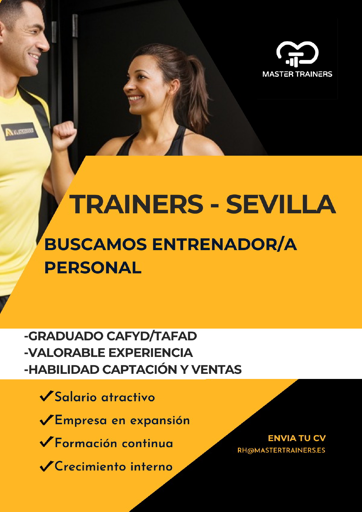 Entrenador Gimnasio Horario Vespertino