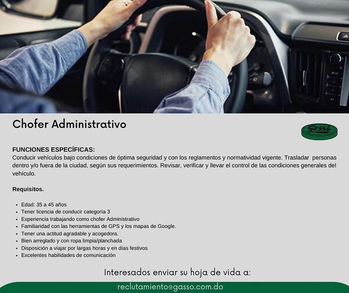 Chofer Administrativo Profesional