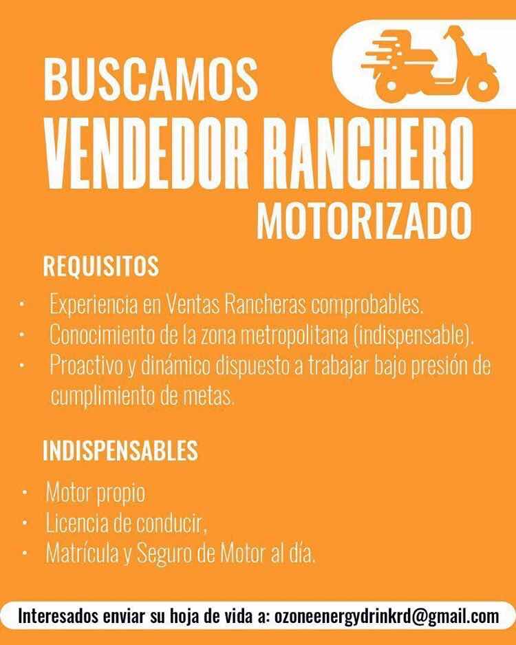 Ranchero Motorizado Vendedor Servicio