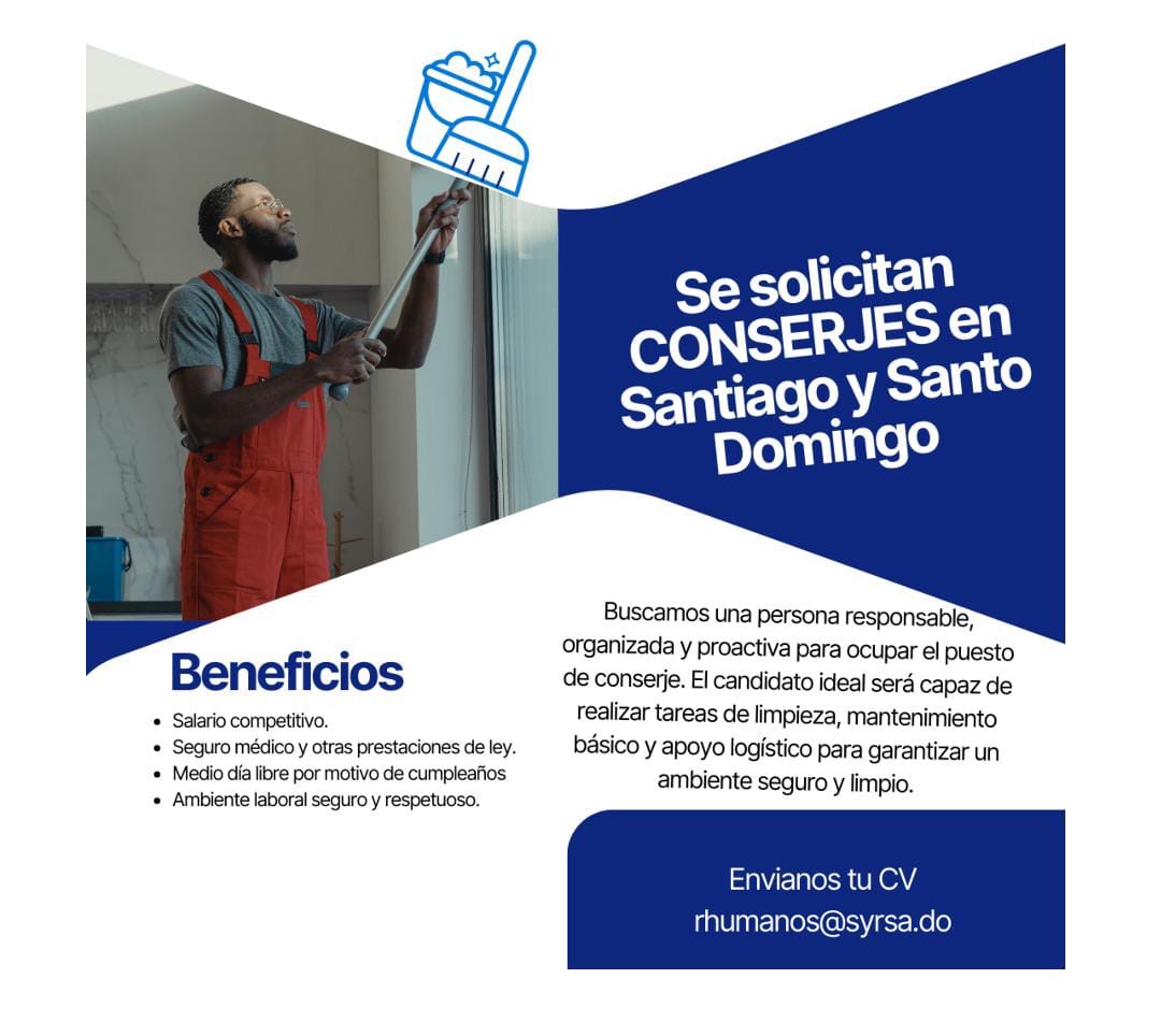 Conserje Institucional Santo Domingo