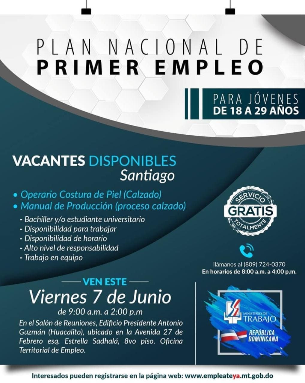Empleo disponible servicio al cliente Santiago