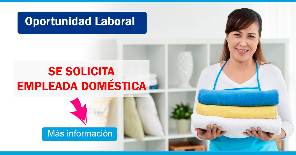Empleada Doméstica para Tareas Hogar