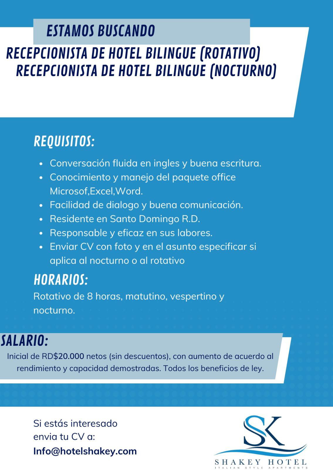 Experto en administración hotelera y mantenimiento