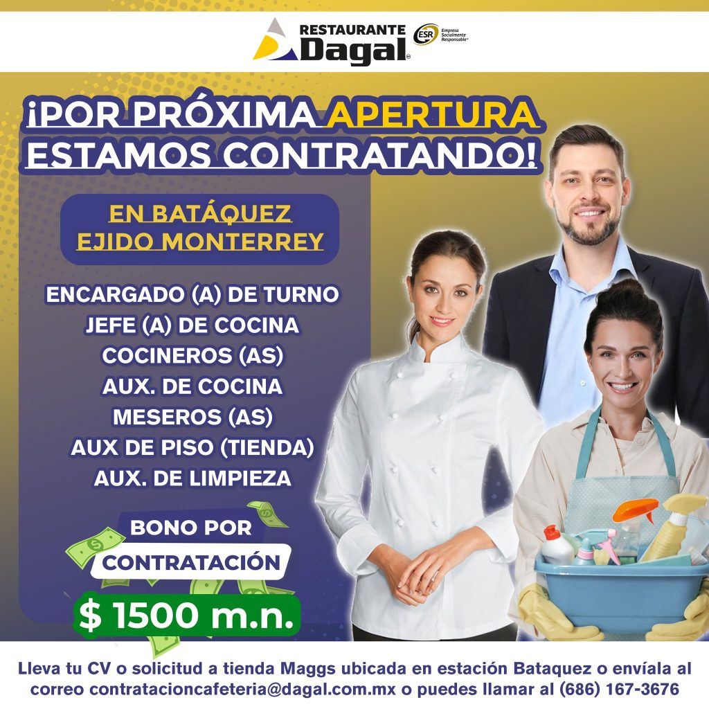 Empleo en Restaurante y Cafetería