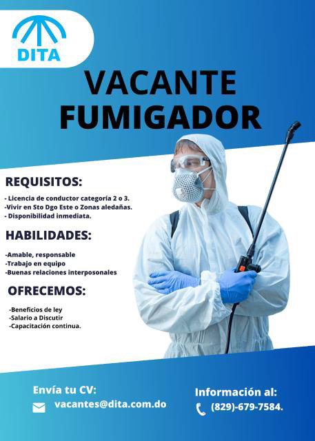 Fumigador profesional para servicio especializado