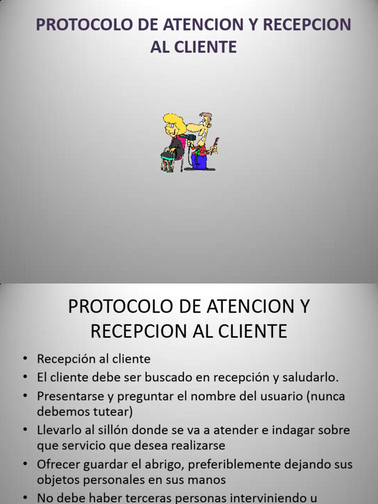 Protocolo Recepcionista Atención Visitantes