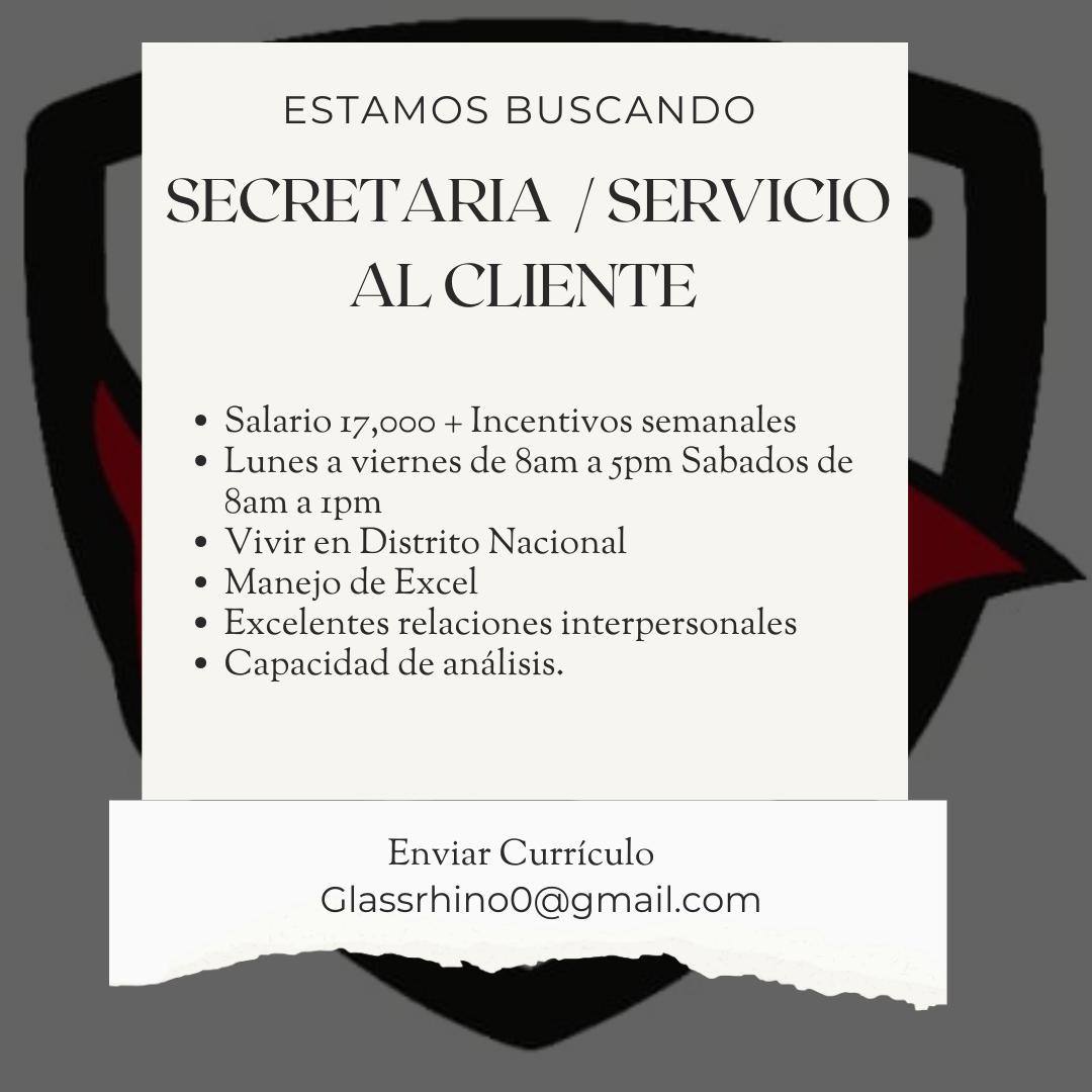 Secretaria Servicio al Cliente - Modelo Solicitud