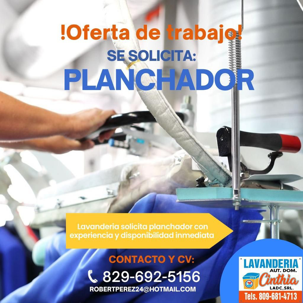 Puesto de Planchador Profesional en Lavandería