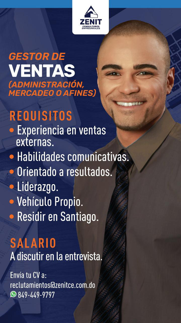 Gestora de Ventas - Funciones y Responsabilidades