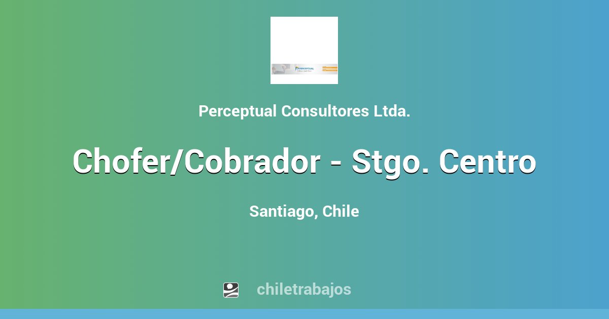Santiago Cobrador Chofer Marca RD