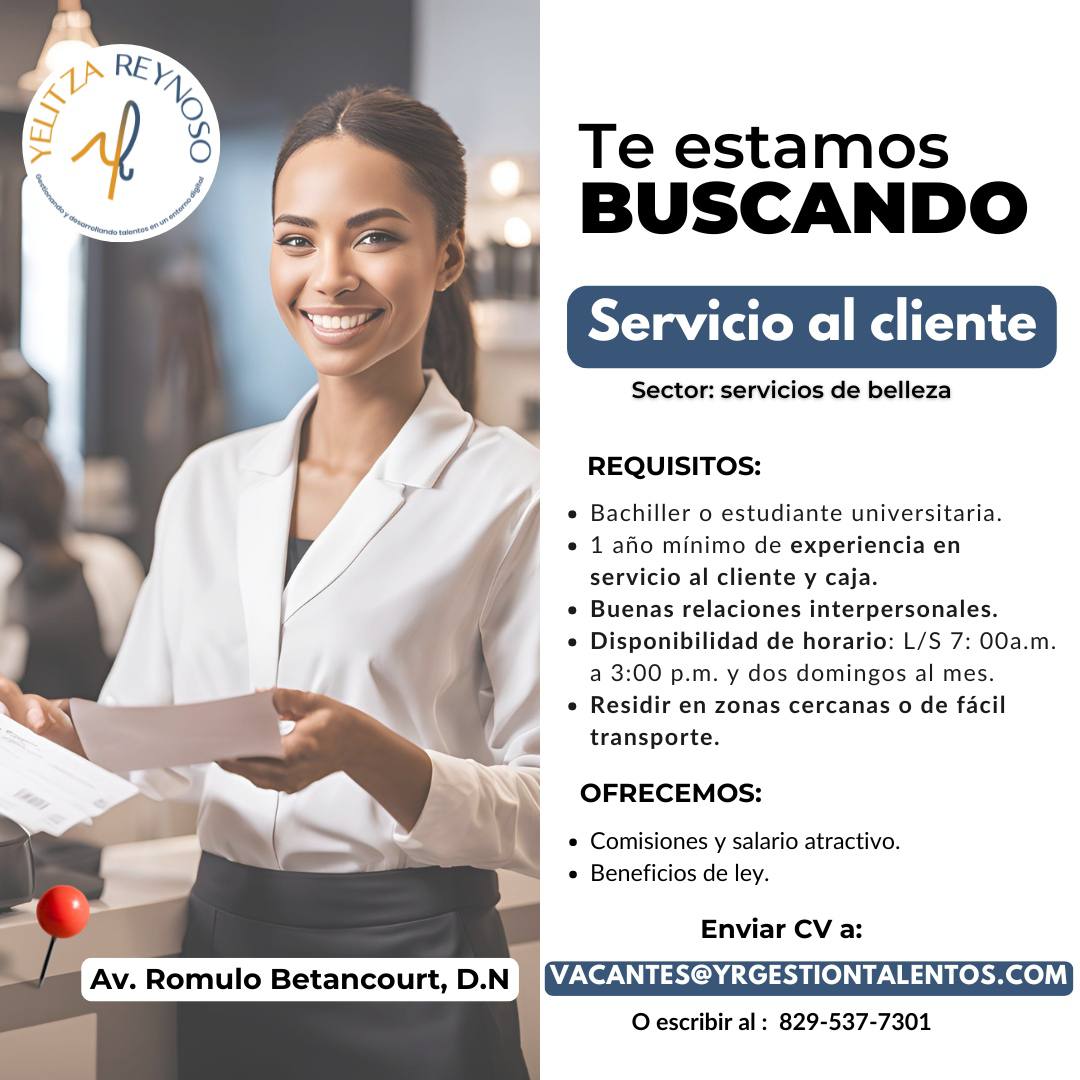 Servicio al Cliente - Oportunidad Laboral