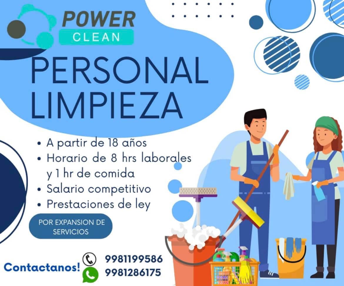 Vacante para Técnico en Limpieza