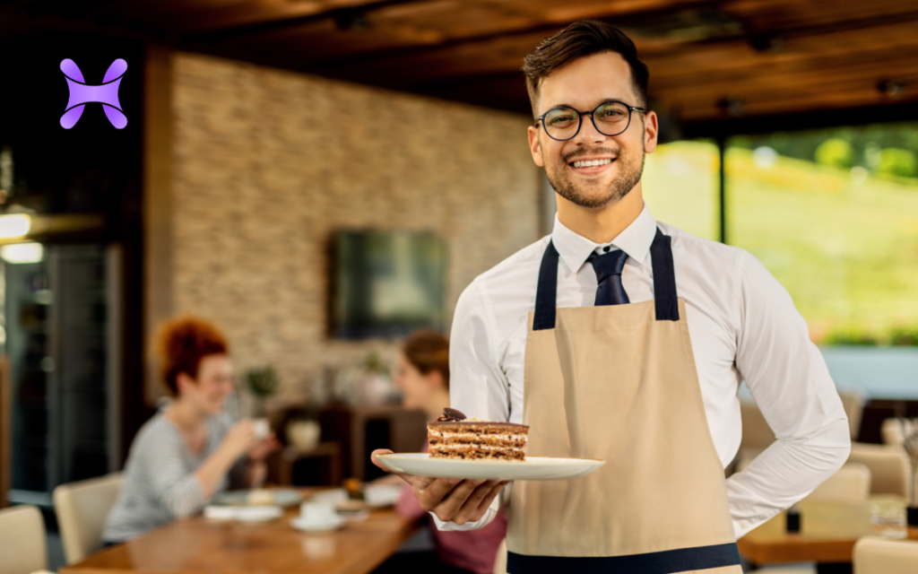 Mesero para restaurante italiano