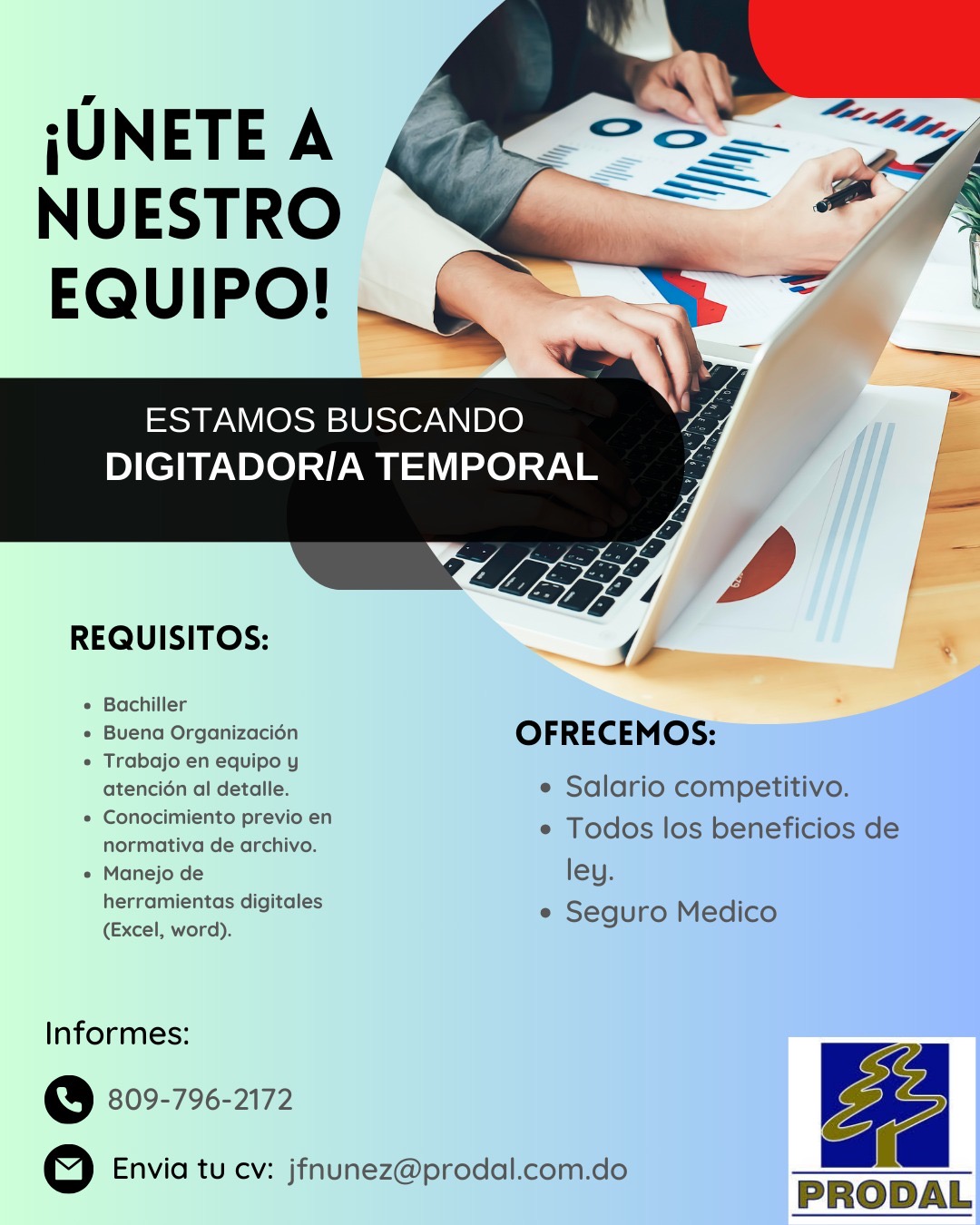 Empleo temporal para digitador