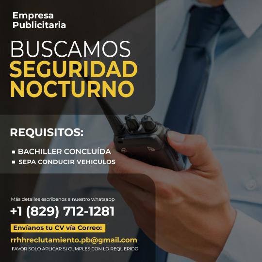 Seguridad Nocturna Residencial Busco Hombre