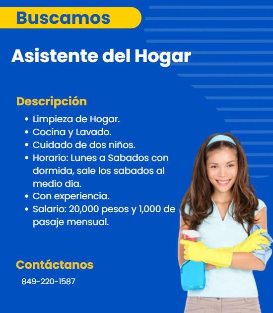 Asistente Hogar Con Alojamiento