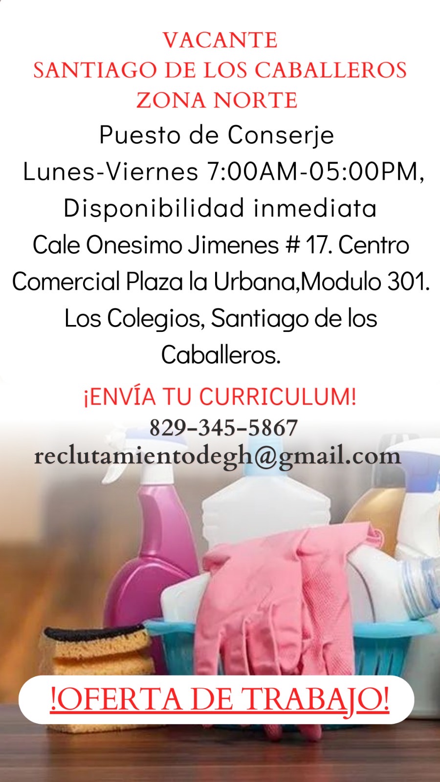 Tenú Restaurante Conserje Limpieza Santiago