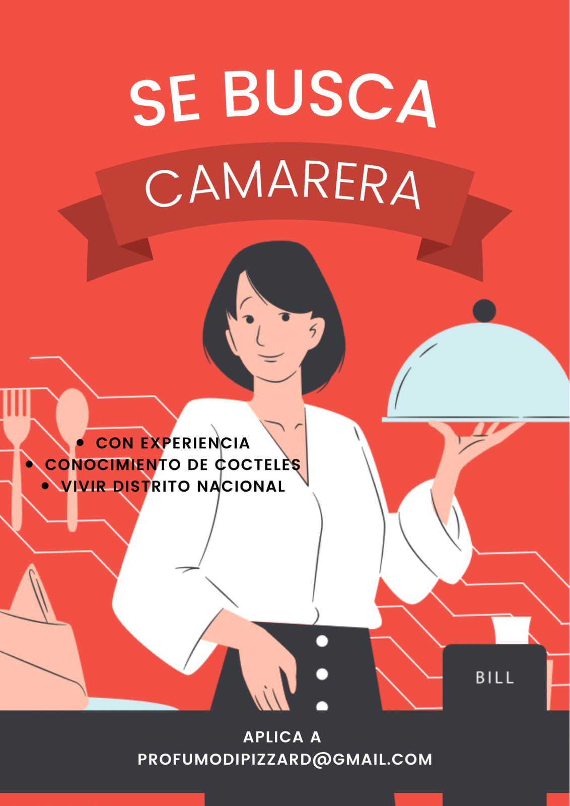 Camarera Cajera Empleo Los Cacicazgos