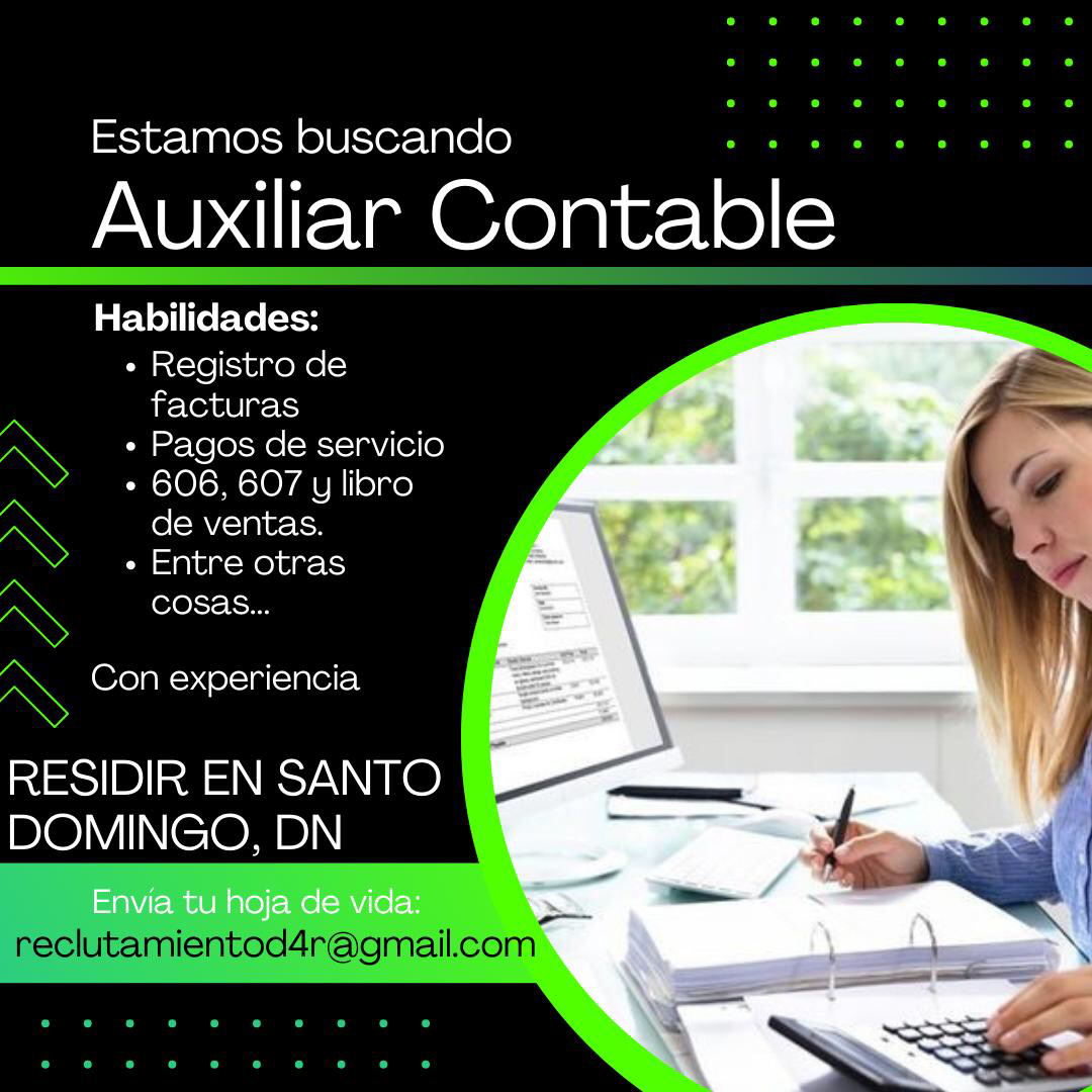 Contador General y Auxiliar Contabilidad