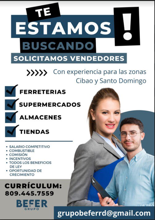 SE SOLICITA VENDEDOR A