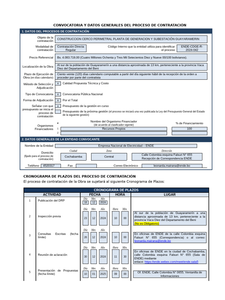 Encargado de Proyecto SE